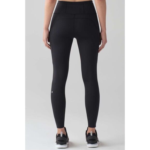 Lululemon Fast & Free 7/8 Tight II Nulux 25" Black Size 4 - Picture 2 of 11